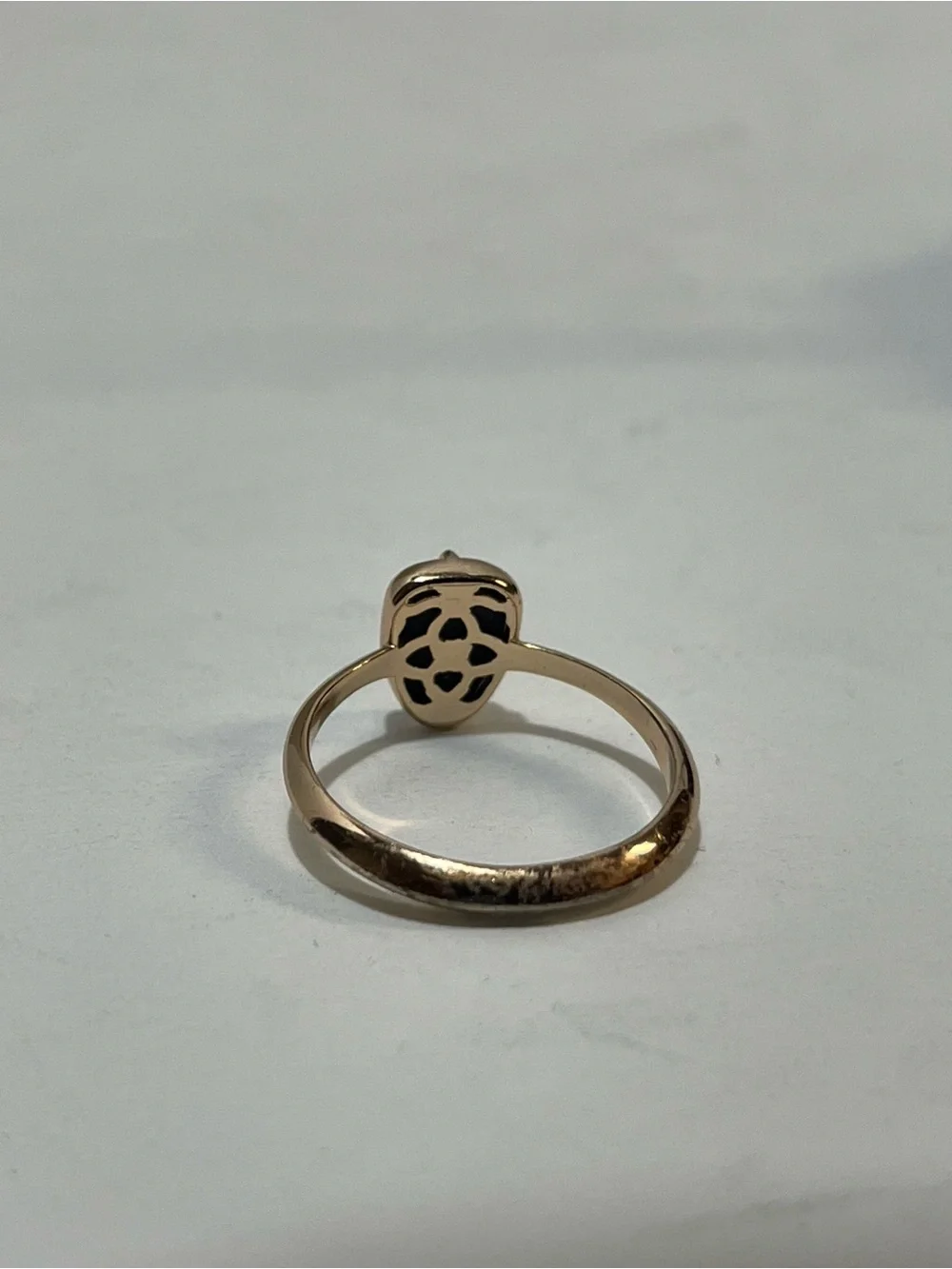 Kendra Scott Rose Gold Pavé Shield Accent Ring